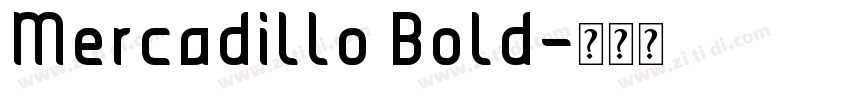 Mercadillo Bold字体转换